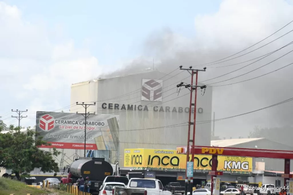 cerámica Carabobo incendio 