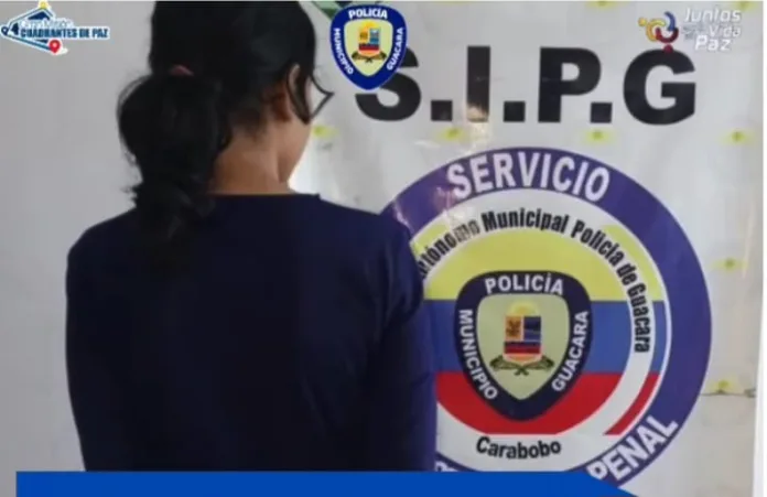 Detenida mujer por abandono y desnutrición de su bebé en Guacara