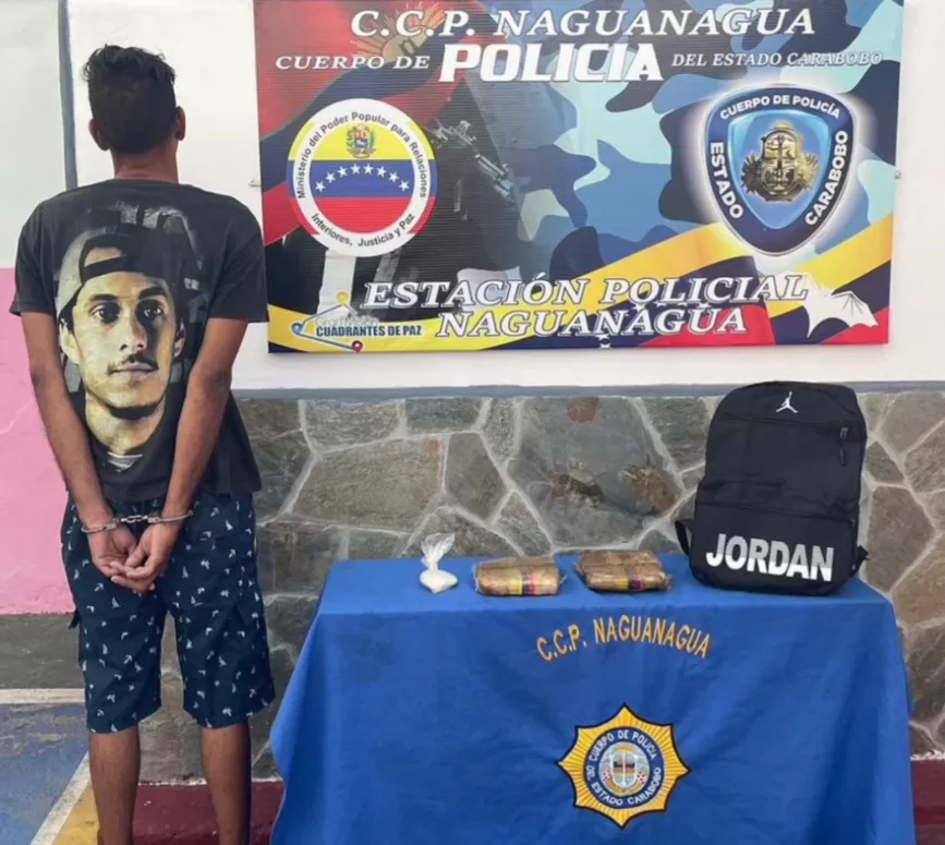 Presunto distribuidor de droga en Naguanagua