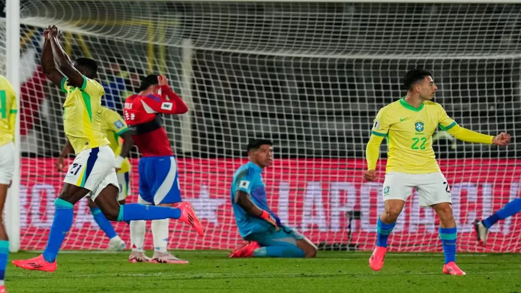 Brasil derrota a Chile en la eliminatoria al Mundial del 2026