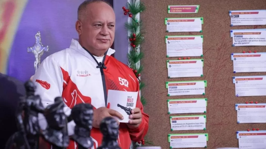 Cabello aseguró que la oposición y Estados Unidos están preocupados por paramilitares detenidos en Venezuela