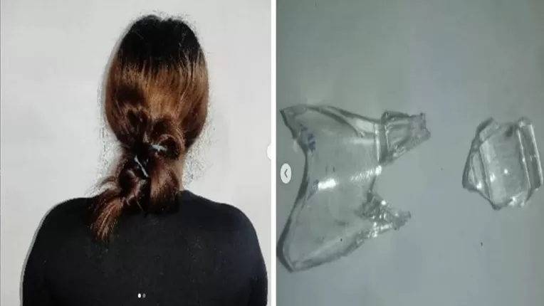 Casi mata a su pareja con un pico de botella