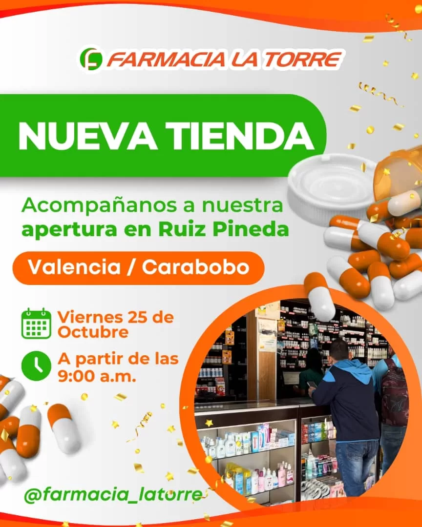 Farmacia La Torre abrirá sede en Ruiz Pineda