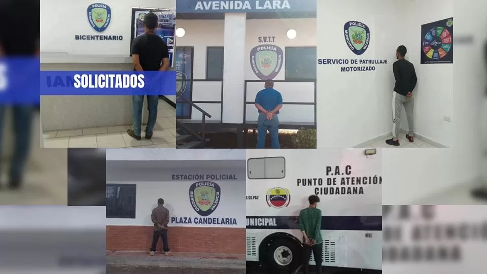 Polivalencia capturó a cinco hombres solicitados