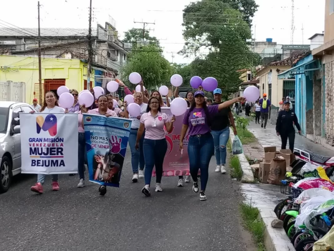 Caminata para eliminación de violencia contra la mujer en Bejuma