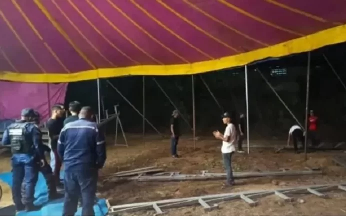 Colapso de gradas en el circo Hermanos Ayala deja ocho heridos en Guárico