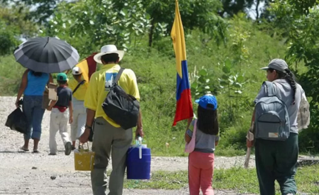 Colombia registra 1,5 millones de desplazamientos forzosos