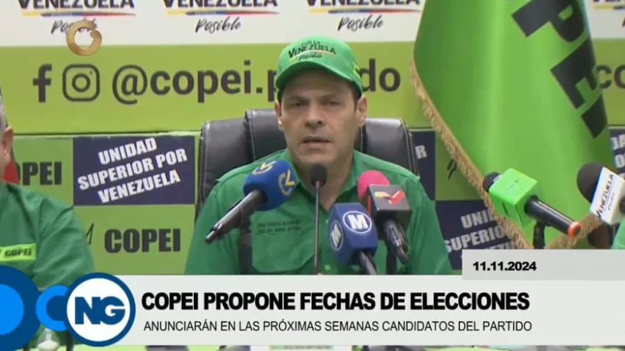 Copei propuso fechas para procesos electorales de 2025