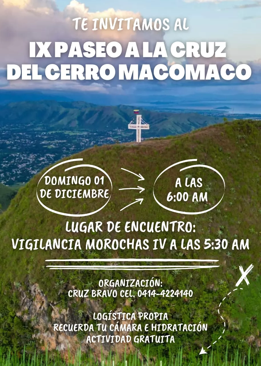 Noveno paseo a la Cruz de Maco Maco será este domingo 1D