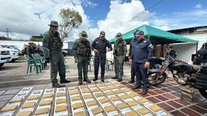 Policía Nacional Bolivariana incautó 50 kilos de droga en Táchira