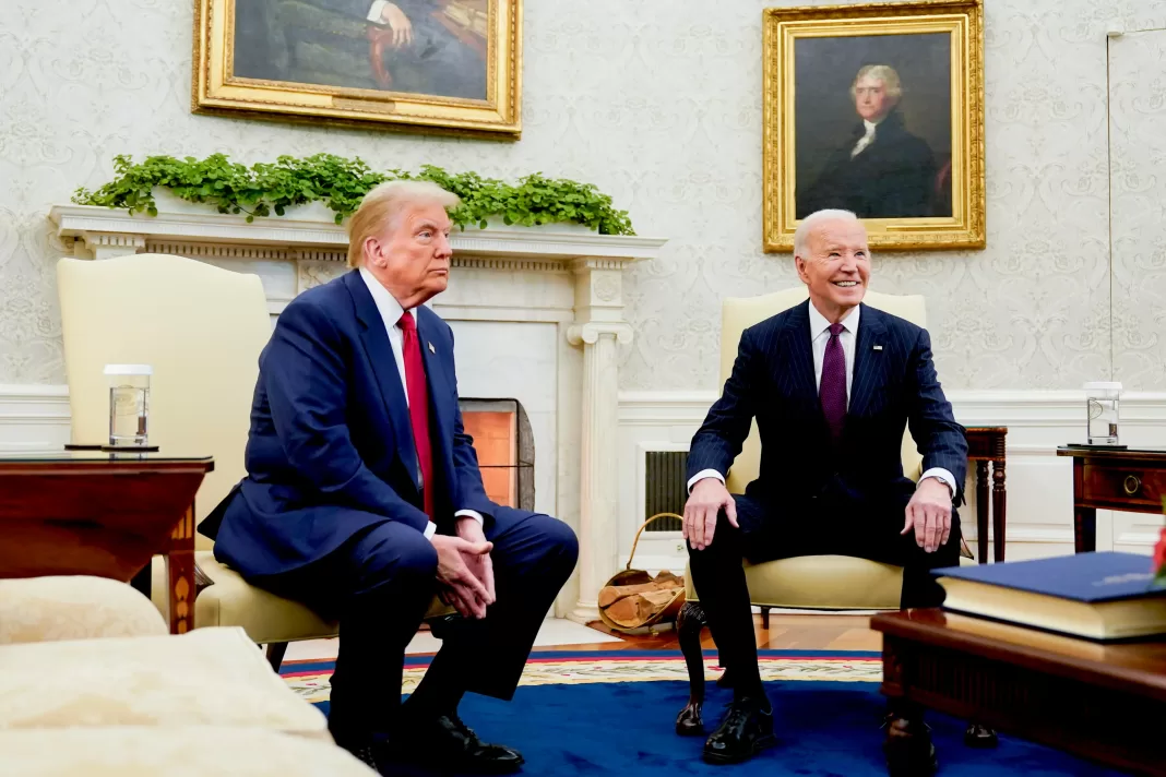 Trump agradece a Biden la transición ordenada