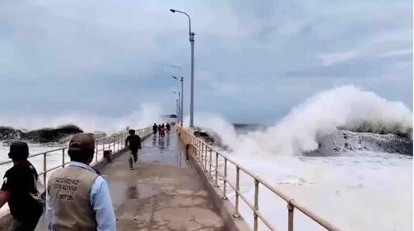 fallecidos y viviendas destruidas en Perú, Chile y Ecuador por fuerte oleaje