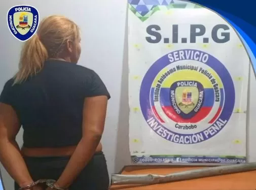 Aprehendida mujer que golpeó con un tubo a su hija embarazada en Guacara