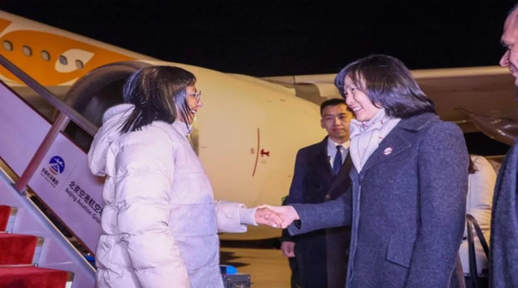 Vicepresidenta Delcy Rodríguez arribó a Beijing