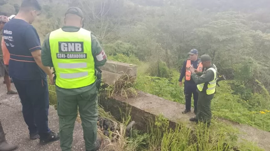 Motorizado pereció tras perder el control y caer en un hueco en vía Bejuma-Valencia