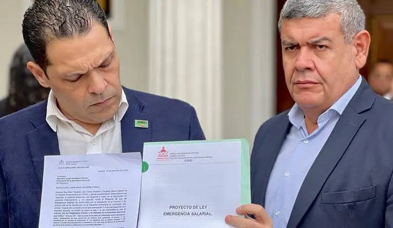 Copei reafirma su propuesta sobre la Ley de Emergencia Salarial