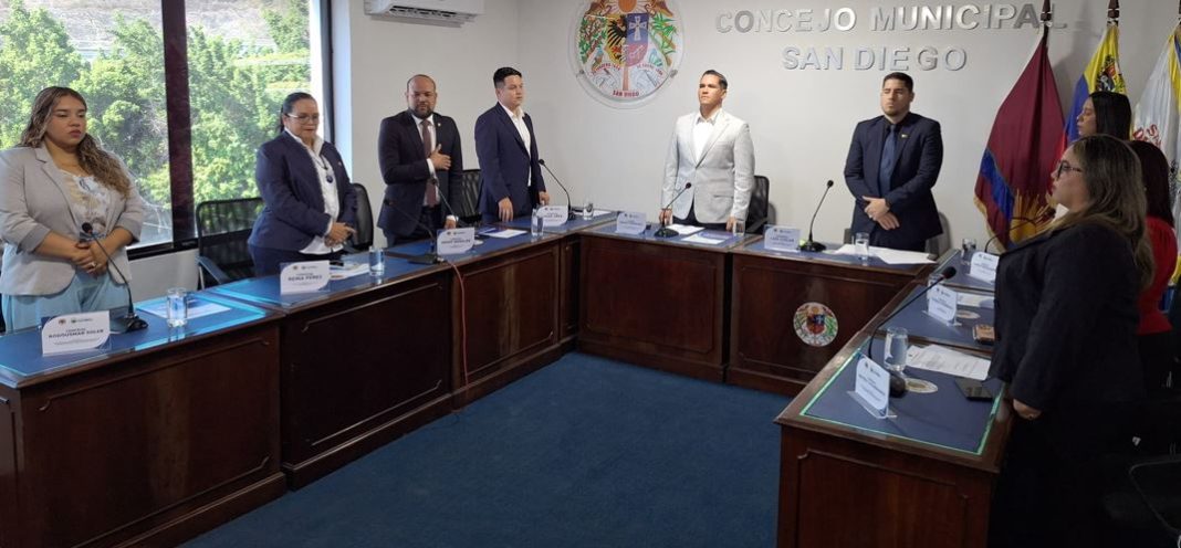 Instalada la Junta Directiva del Concejo Municipal de San Diego para el período 2026
