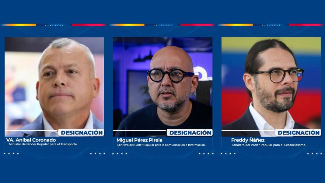 Los nuevos miembros del gabinete de Delcy Rodríguez