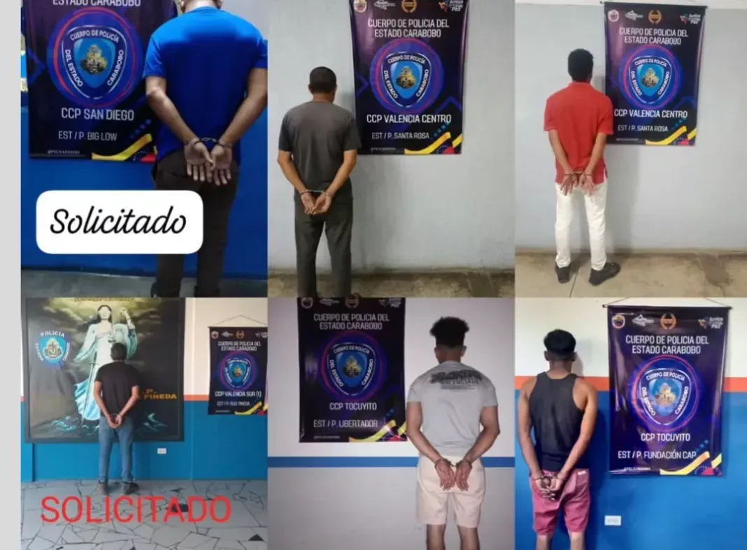 Policarabobo capturó a 17 solicitados por diferentes delitos
