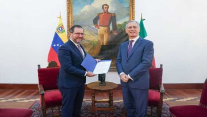 Gobierno nacional recibió al nuevo embajador de Italia