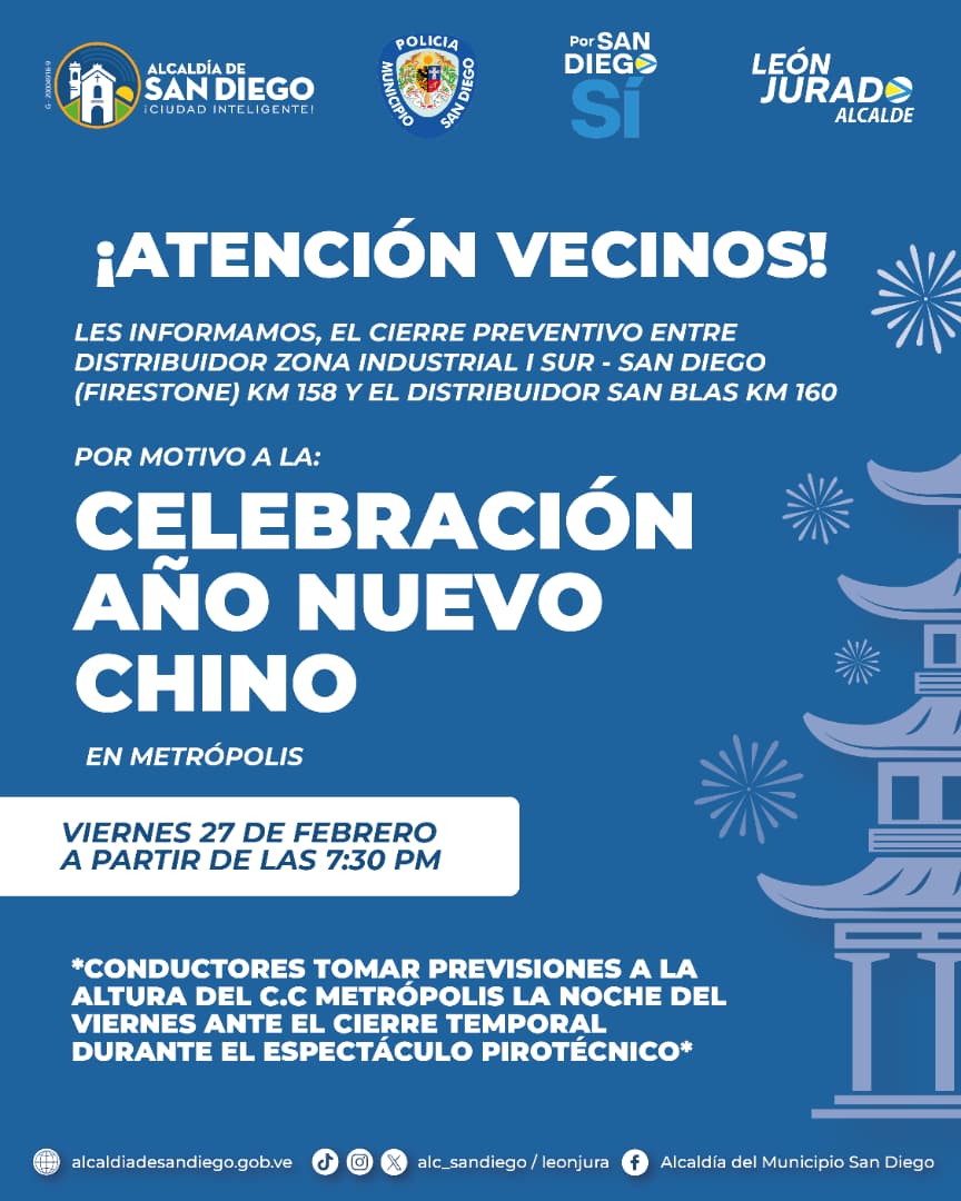 Policía de San Diego participa en despliegue de seguridad en la avenida Don Julio Centeno