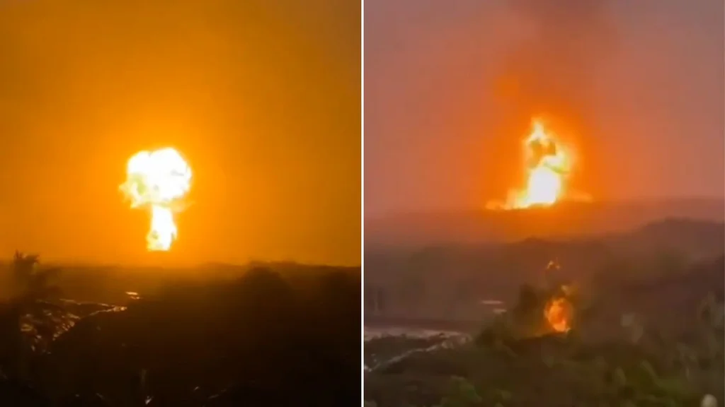 Volcán de lodo hizo erupción en Colombia