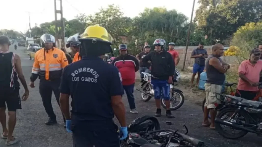 Quincuagenario murió durante una colisión de motos en Los Guayos