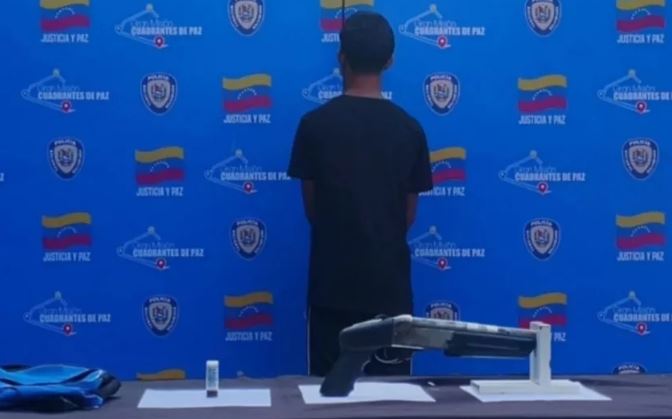 Capturado sujeto con una escopeta en Naguanagua