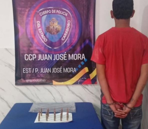Detenido hombre con municiones de fusil en Puerto Cabello Detenido hombre con municiones de fusil en Puerto Cabello