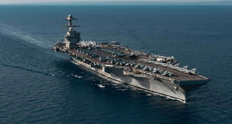 EEUU confirma incendio en el portaaviones Gerald R. Ford, en el mar Rojo, y dos marinos heridos