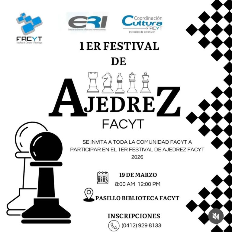 Facyt anunció el 1er Festival de Ajedrez 2026