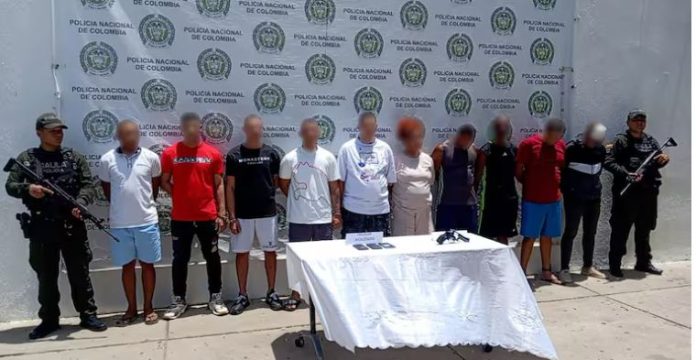 Colombia captura 113 personas en operativo nacional contra la extorsión y el secuestro
