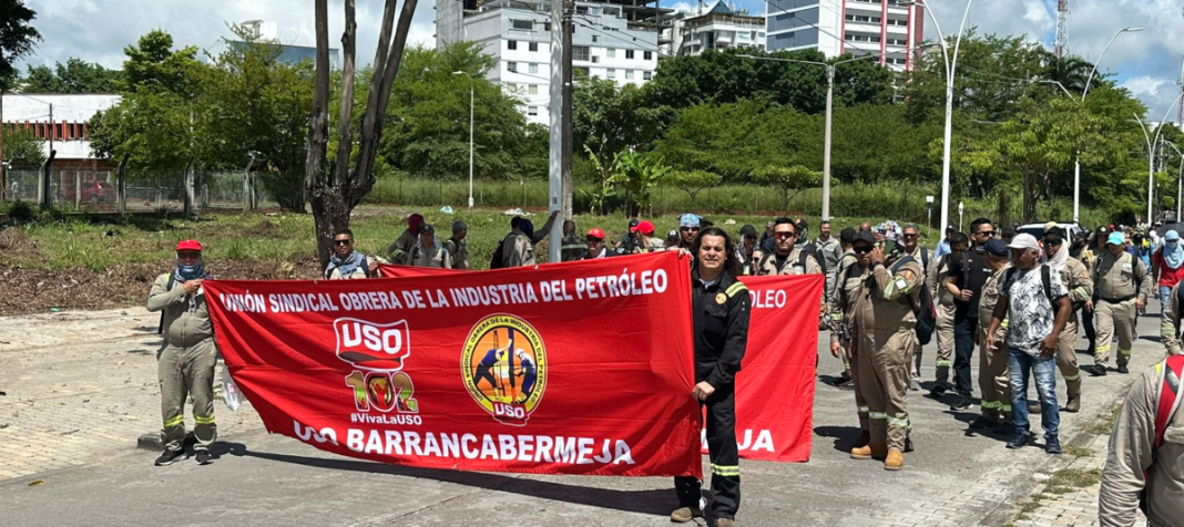 Realizan paro laboral de 24 horas en empresa petrolera colombiana