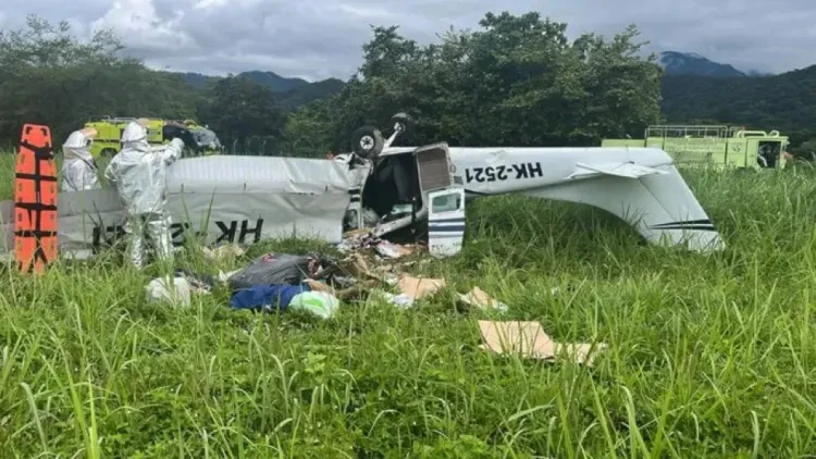 Accidente aéreo en Colombia deja cuatro fallecidos