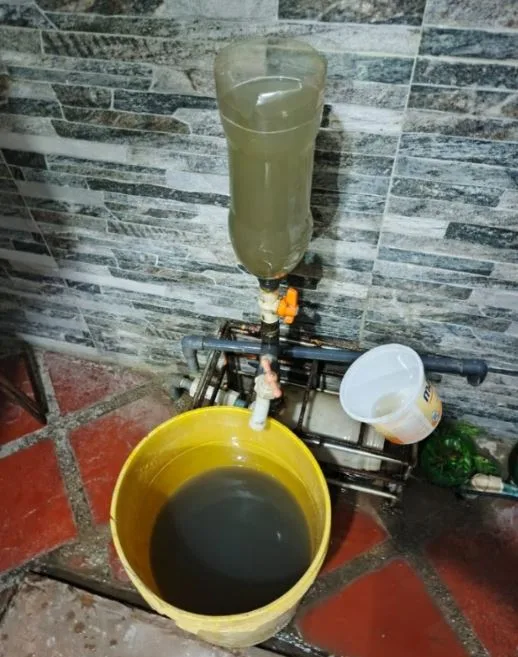 Agua en Trapichito llega sucia y con malos olores