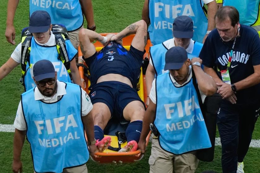 Mediocampista de Uruguay Manuel Ugarte sufrió lesión de ligamentos en la rodilla durante Mundial