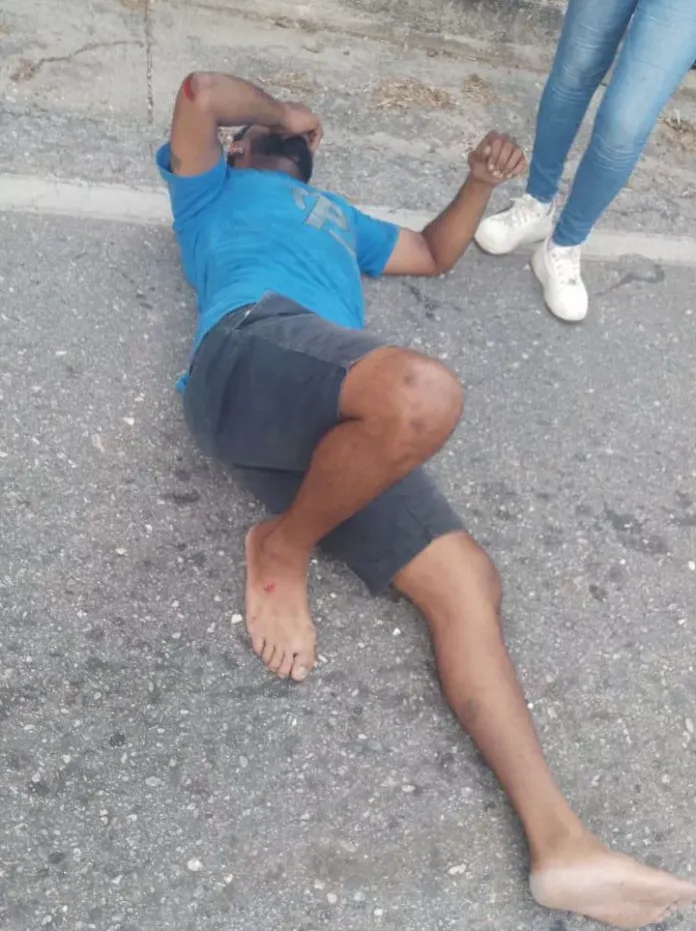 Choque frontal de motos en la vía a Patanemo deja dos personas lesionadas