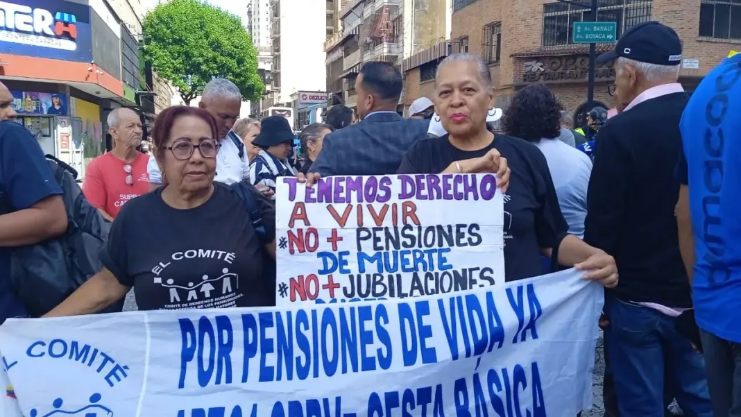 Pensionados y jubilados solicitaron homologación al salario mínimo de 240 dólares