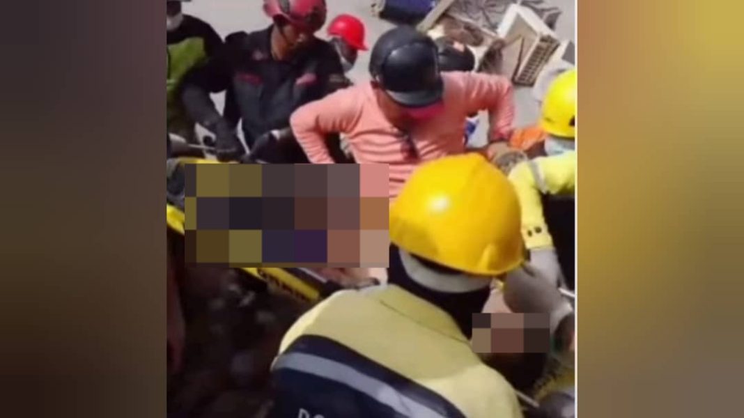 Rescatan con vida a un hombre entre los escombros en Tucacas