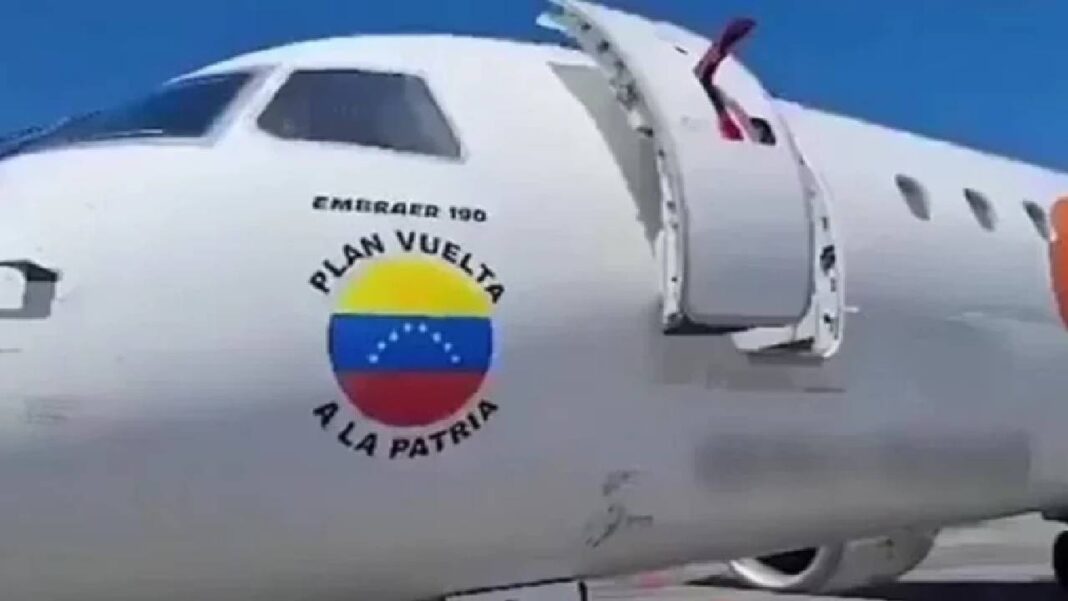 Llegan a Venezuela 259 migrantes en un vuelo de repatriación procedente de EEUU