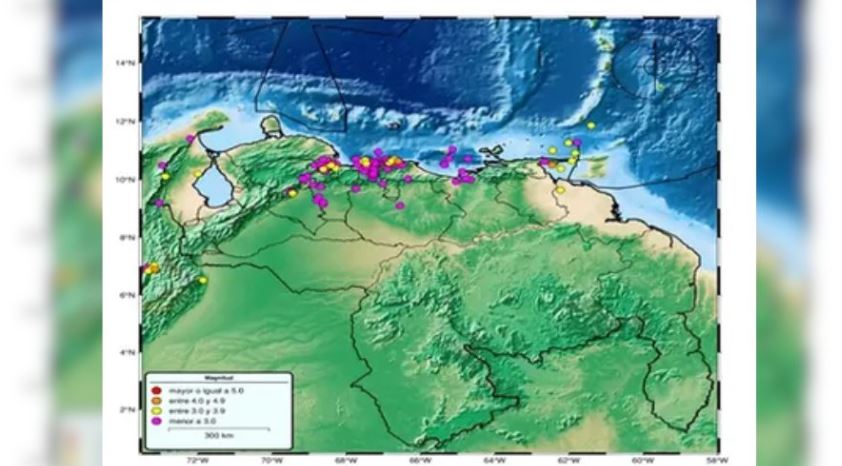 Funvisis reportó 211 sismos en Venezuela en su reporte semanal