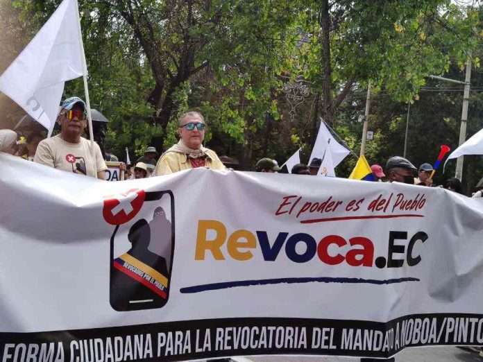 Convocan movilizaciones en respaldo a revocatoria contra Noboa en Ecuador