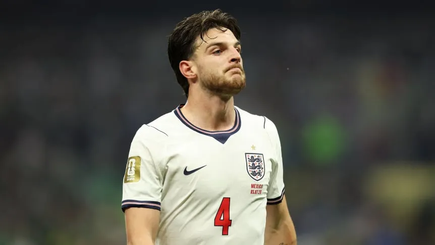 Declan Rice, en duda para Inglaterra ante Noruega