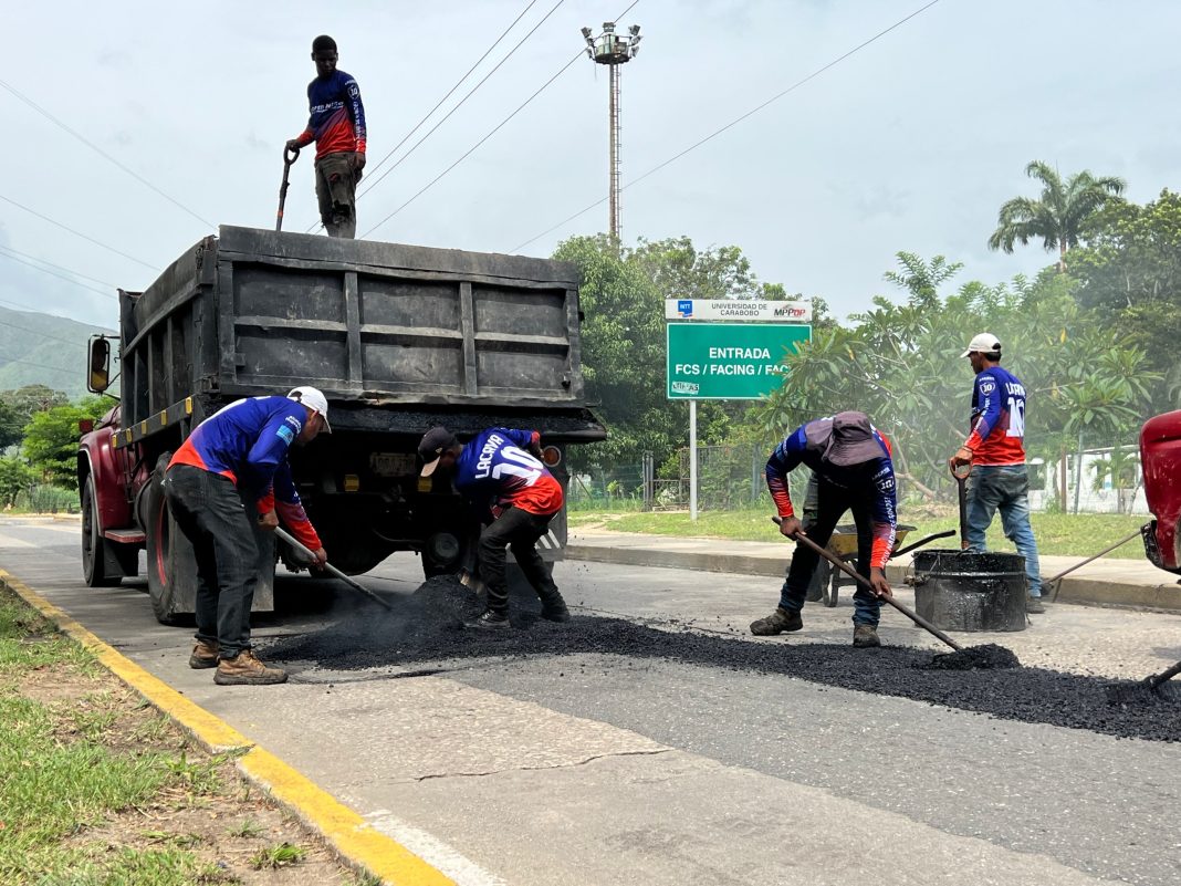 Inician rehabilitación integral de la vía hacia el Hospital Carabobo