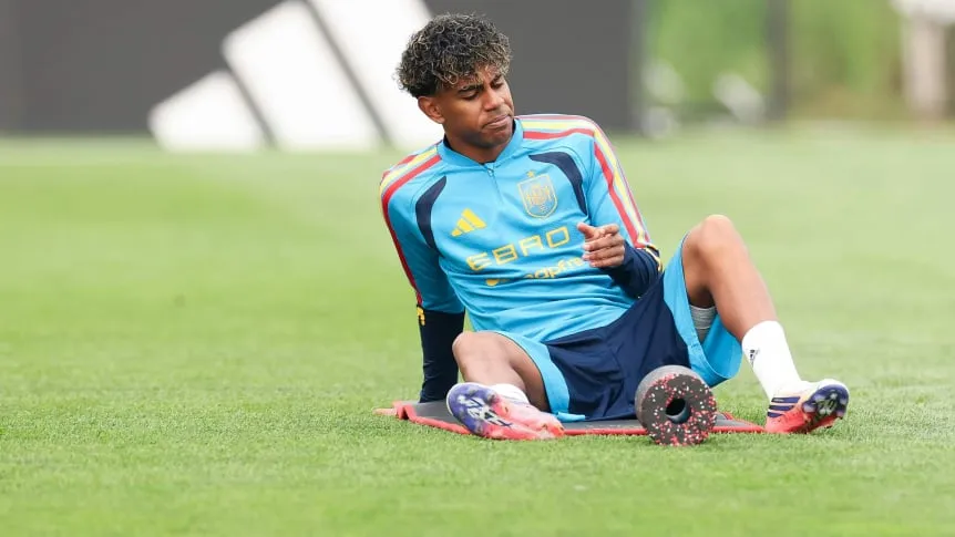 Lamine Yamal no entrena con españa en la previa de la final