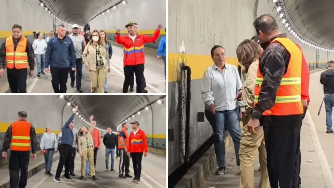 Autoridades inspeccionan el Túnel El Valle en Caracas