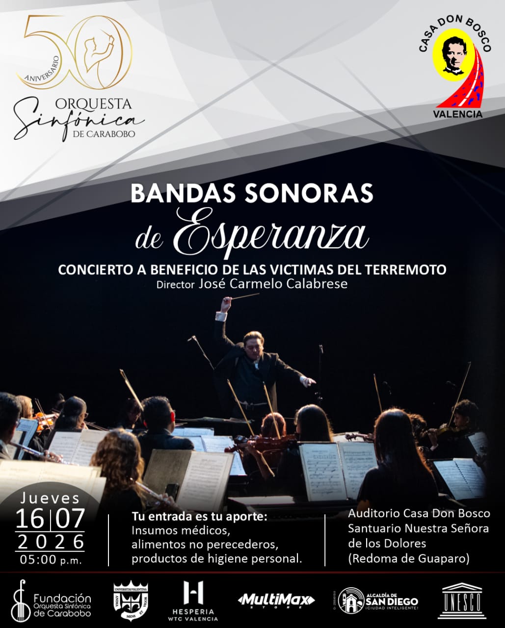 Orquesta Sinfónica de Carabobo ofrecerá concierto a beneficio de víctimas por terremotos