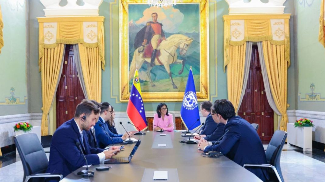 Delcy Rodríguez abordó con el FMI el uso de reservas para la recuperación tras los sismos