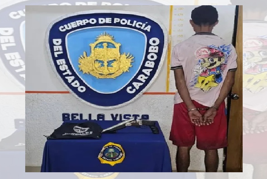 Valencia: joven de 19 años fue detenido por porte ilícito de arma