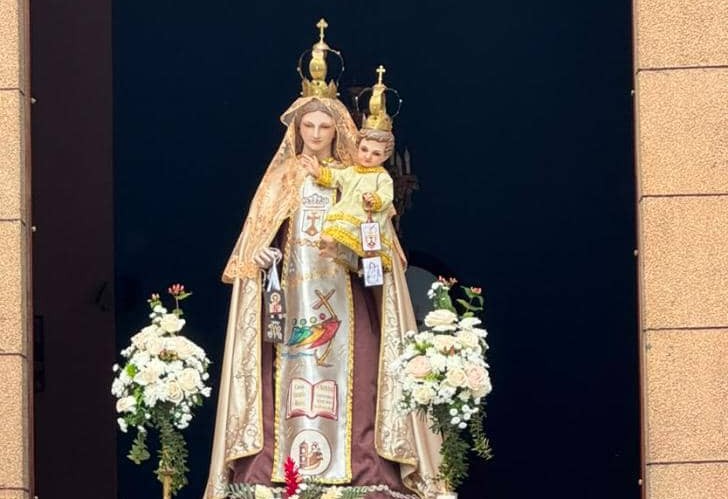 Con oración mirandinos honrarán a su patrona La Virgen del Carmen
